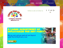 Tablet Screenshot of lighterthanairky.com